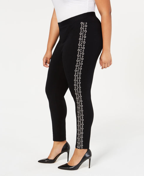 Style & Co Plus Size Side Embroidered Leggings